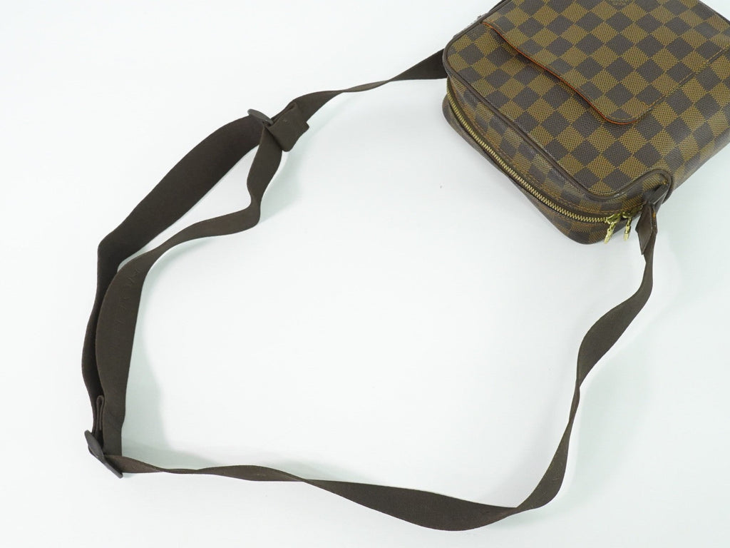 Louis Vuitton Olav Handbag Damier Brown Canvas Shoulder Bag Bag (Pre-Owned)