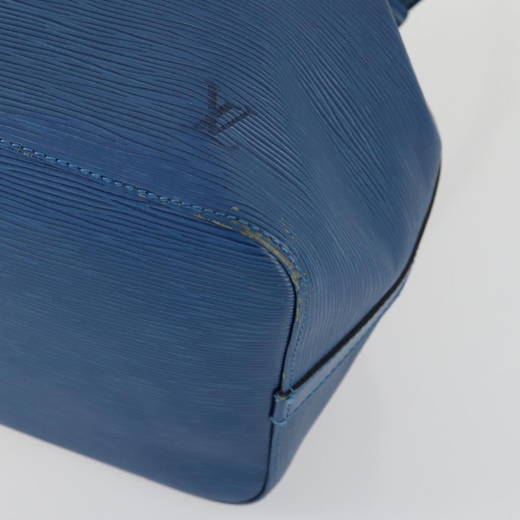 Louis Vuitton Petit Noe Handbag Epi Leather Blue Leather Shoulder Bag Bag (Pre-Owned)