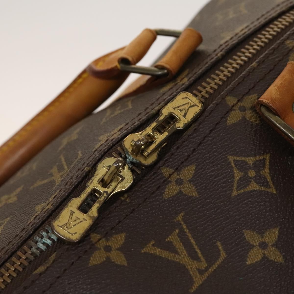 Louis Vuitton Keepall Bag Monogram Canvas Brown Canvas Travel Bag Bag (Pre-Owned)