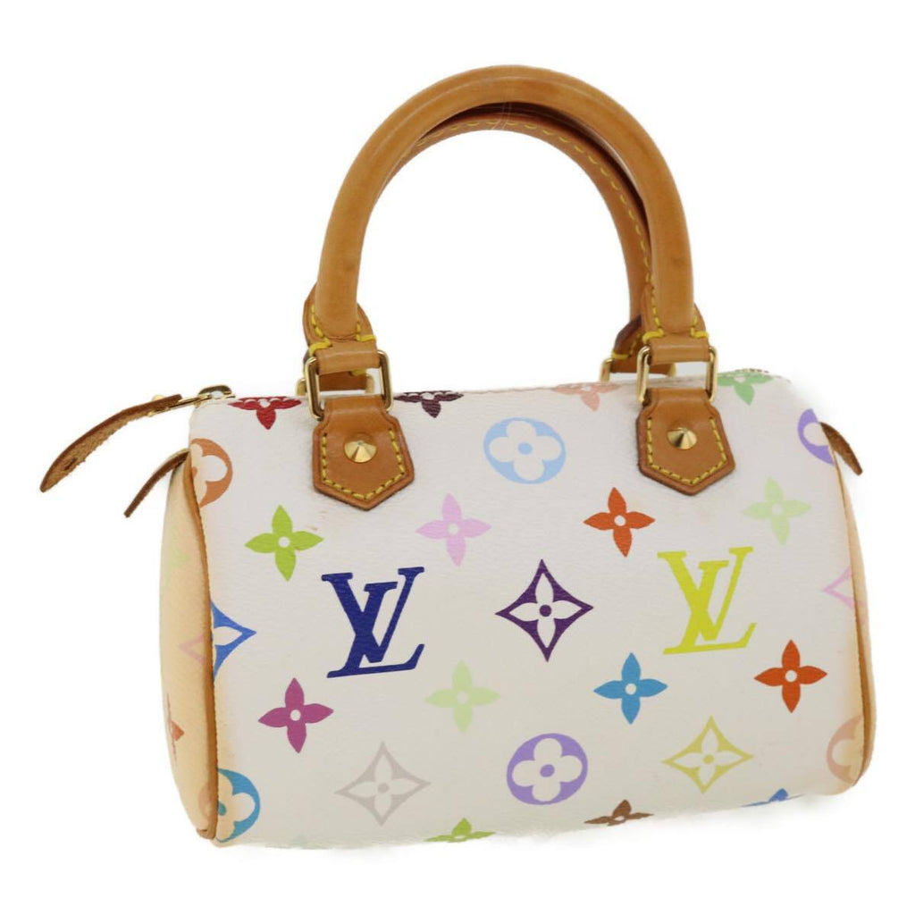 Louis Vuitton Speedy Mini Hl Handbag Monogram Multicolor White Canvas Bag (Pre-Owned)