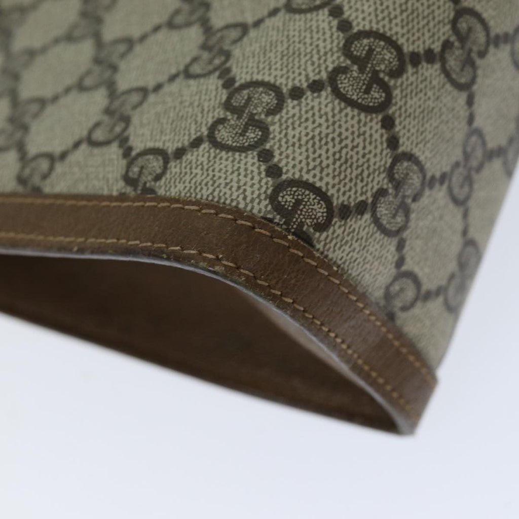 Gucci Sherry Line Pouch Canvas Beige Canvas Clutche & Pouche Bag (Pre-Owned)