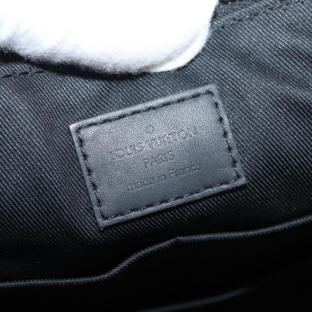 Louis Vuitton Avenue Soft Briefcase Damier Infini Leather Black Leather Briefcase Bag (Pre-Owned)