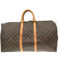 Louis Vuitton Keepall Bag Monogram Canvas Brown Canvas Travel Bag Bag (Pre-Owned)