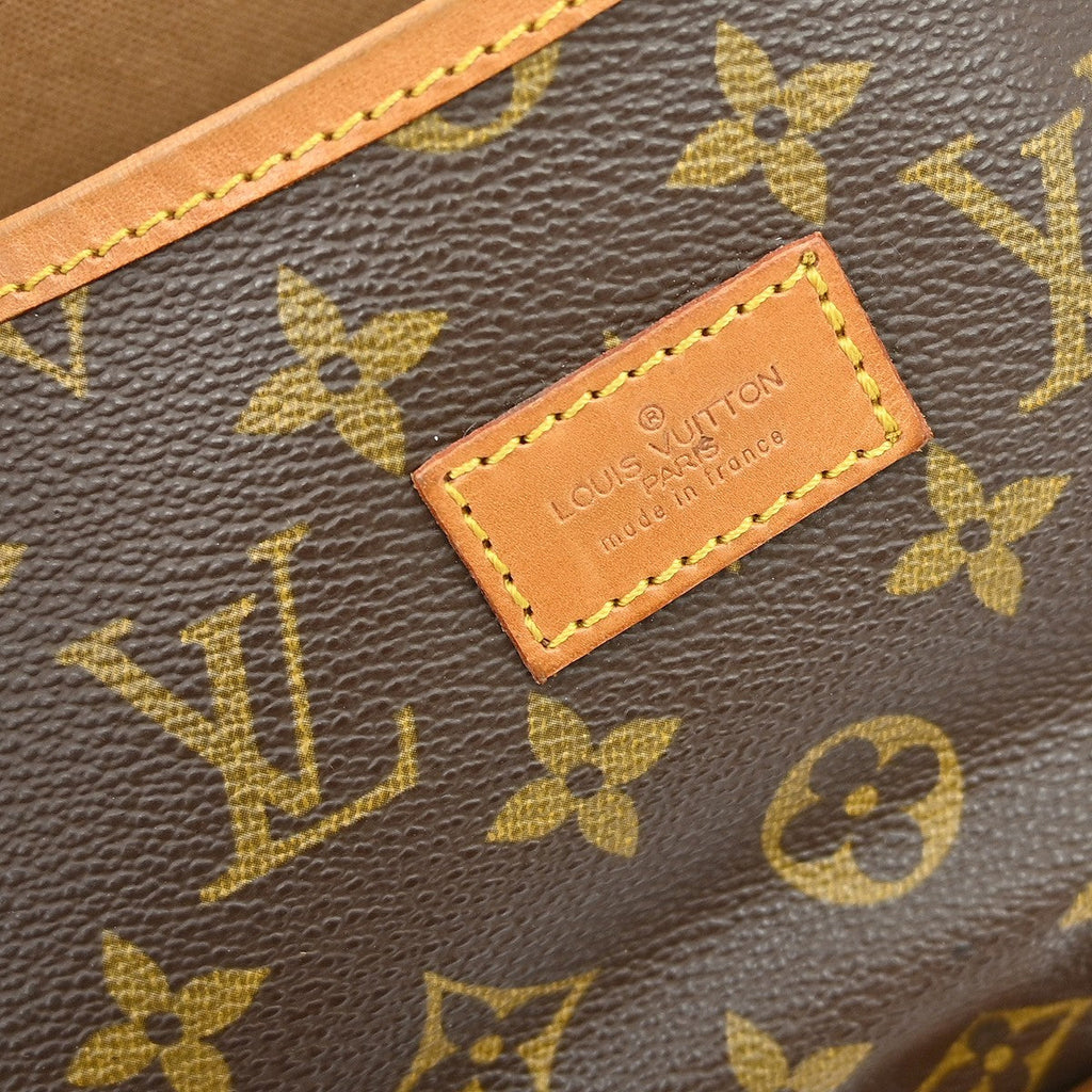 Louis Vuitton Saumur Handbag Monogram Canvas Brown Canvas Shoulder Bag Bag (Pre-Owned)
