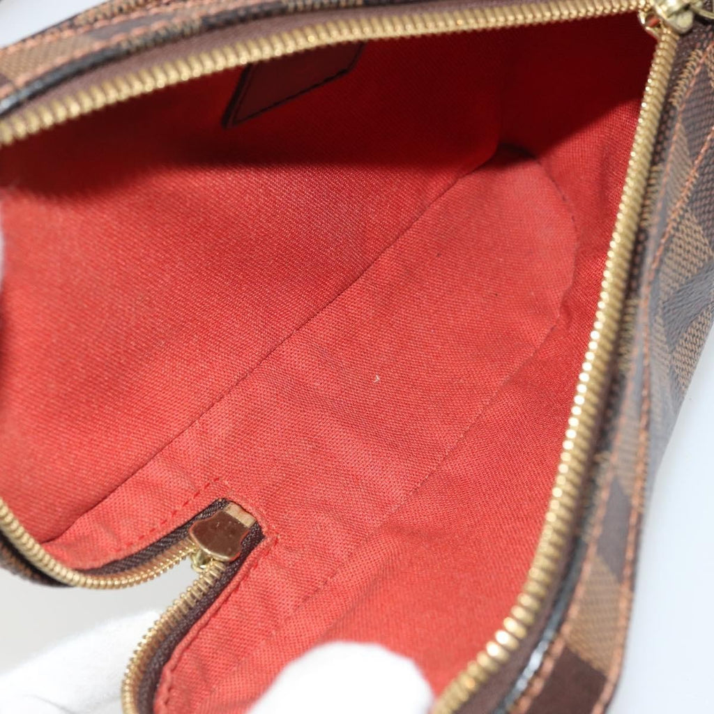Louis Vuitton Geronimos Waist Bag Damier Brown Canvas Shoulder Bag Bag (Pre-Owned)