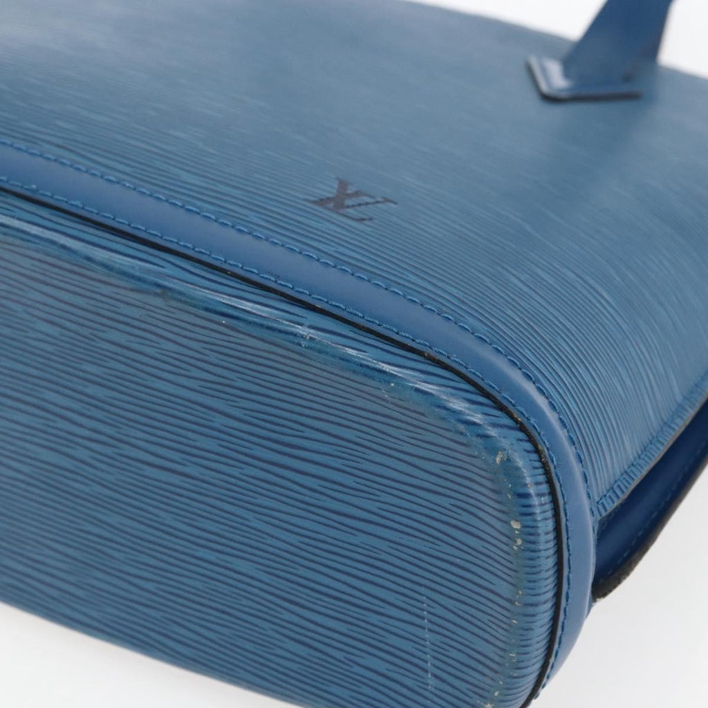 Louis Vuitton Lussac Handbag Epi Leather Blue Leather Shoulder Bag Bag (Pre-Owned)
