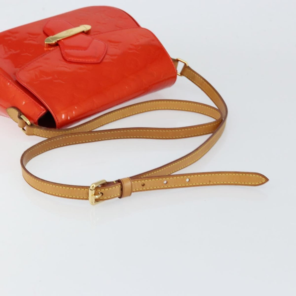Louis Vuitton Bellflower Handbag Monogram Vernis Red Patent_Leather Shoulder Bag Bag (Pre-Owned)
