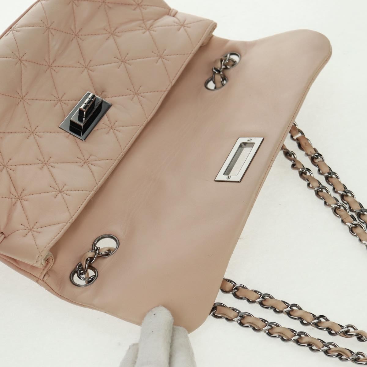 Chanel 2.55 Shoulder Bag Leather Pink Leather Shoulder Bag Bag (Pre-Owned)