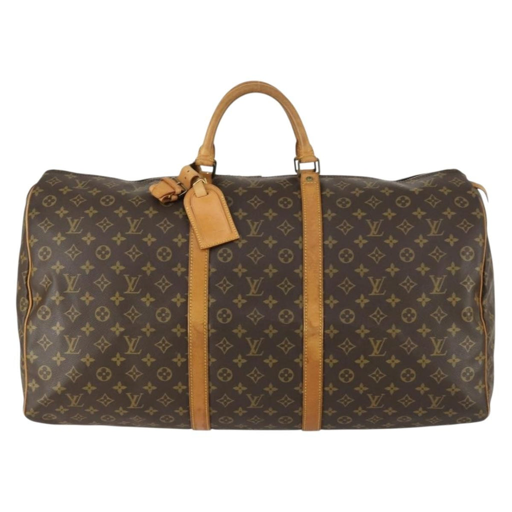 Louis Vuitton Keepall Bag Monogram Canvas Brown Canvas Travel Bag Bag (Pre-Owned)