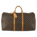 Louis Vuitton Keepall Bag Monogram Canvas Brown Canvas Travel Bag Bag (Pre-Owned)
