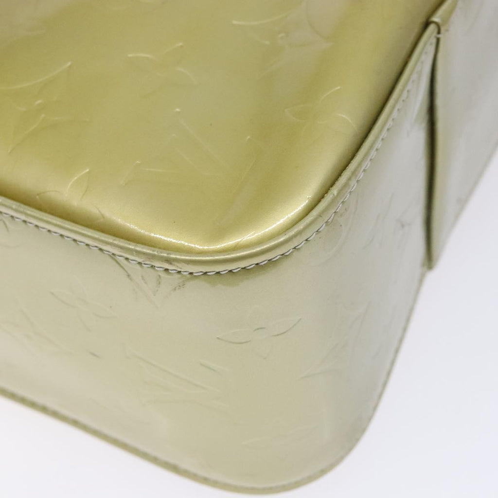 Louis Vuitton Columbus Handbag Monogram Vernis Beige Patent_Leather Tote Bag Bag (Pre-Owned)