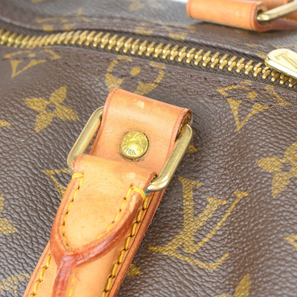 Louis Vuitton Keepall Bag Monogram Canvas Brown Canvas Travel Bag Bag (Pre-Owned)