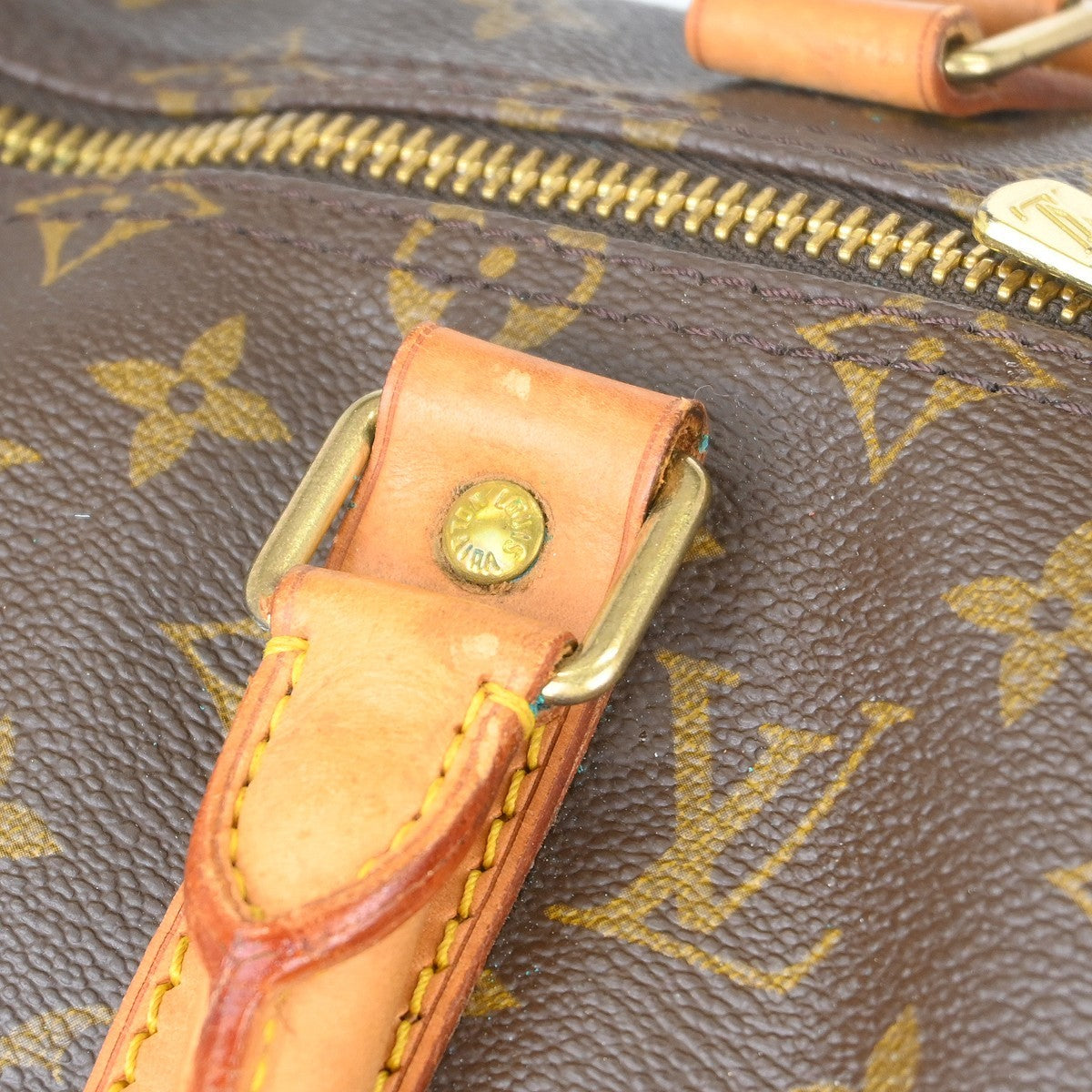 Louis Vuitton Keepall Bag Monogram Canvas Brown Canvas Travel Bag Bag (Pre-Owned)