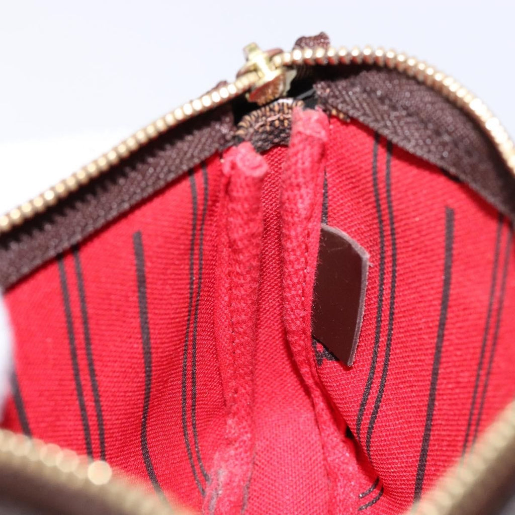Louis Vuitton Pochette Accessoires Limited Edition Damier Brown Canvas Clutche & Pouche Bag (Pre-Owned)