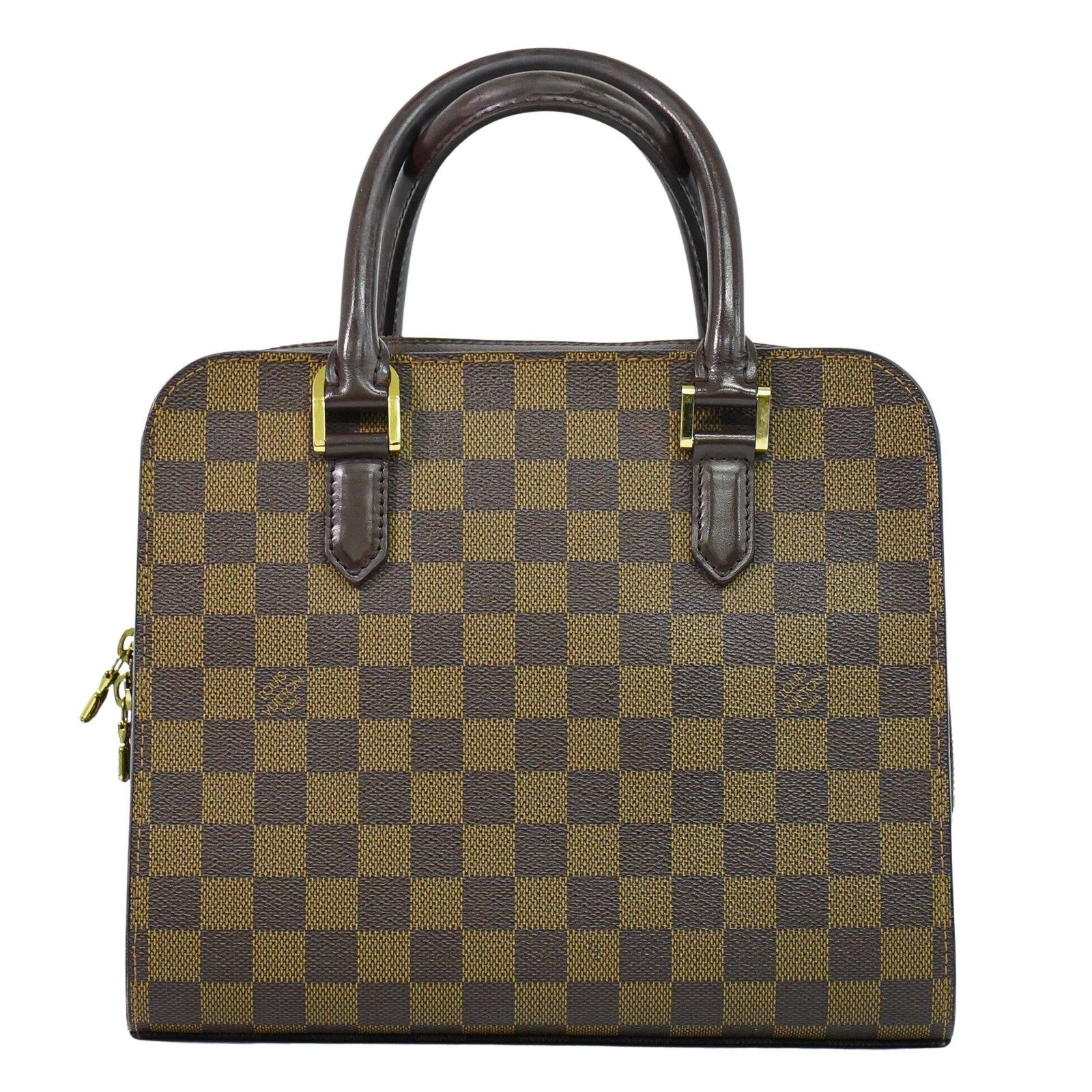 Louis Vuitton Triana Bag Damier Brown Canvas Handbag (Pre-Owned)