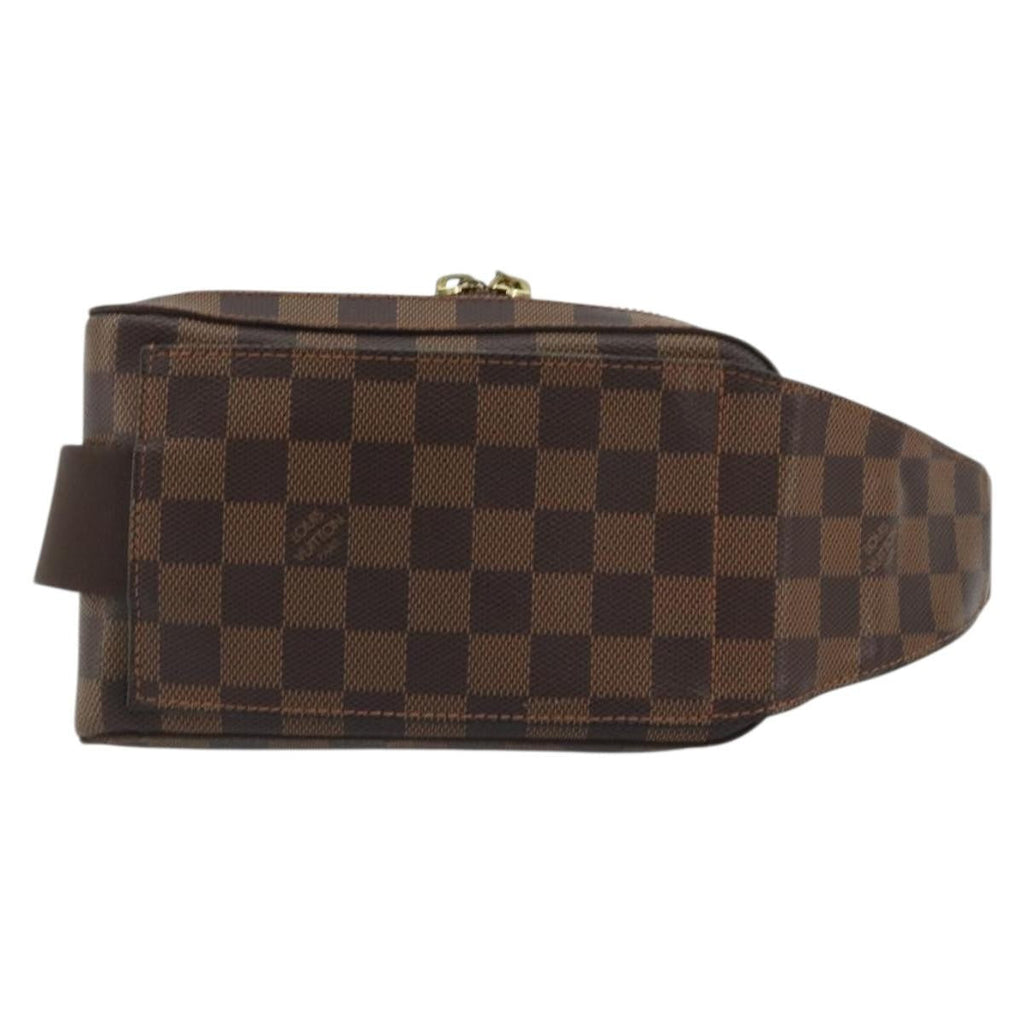 Louis Vuitton Geronimos Waist Bag Damier Brown Canvas Shoulder Bag Bag (Pre-Owned)