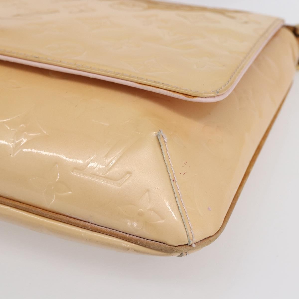 Louis Vuitton Thompson Street Handbag Monogram Vernis Beige Patent_Leather Shoulder Bag Bag (Pre-Owned)