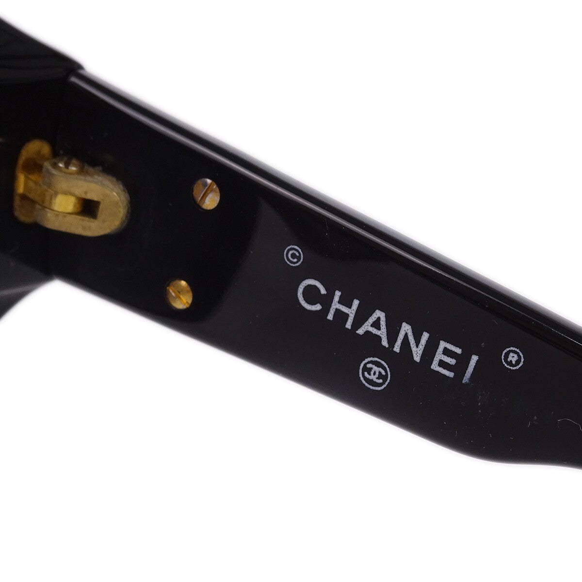 Chanel Chanel Logo Sunglasses Eye Wear Plastic Black Plastic Sunglasse Accessory (Pre-Owned)