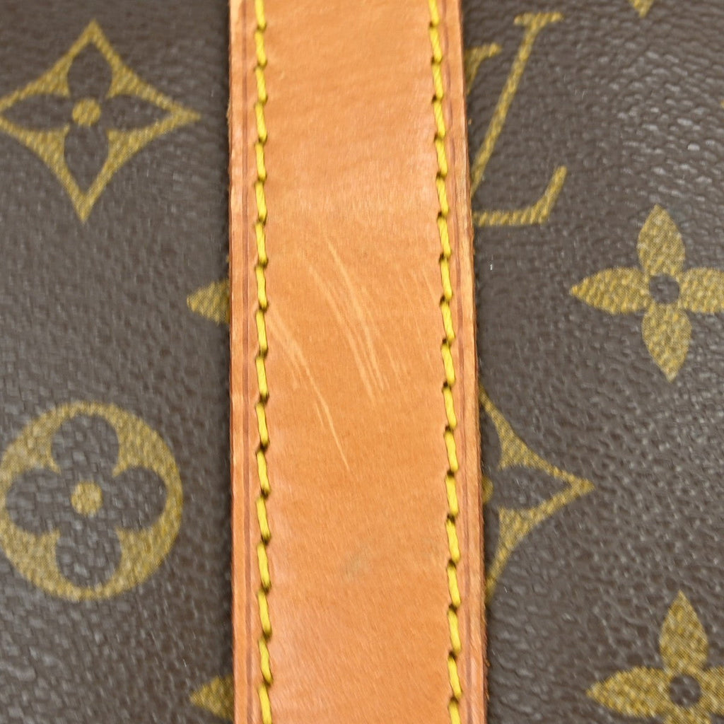Louis Vuitton Keepall Bag Monogram Canvas Brown Canvas Travel Bag Bag (Pre-Owned)