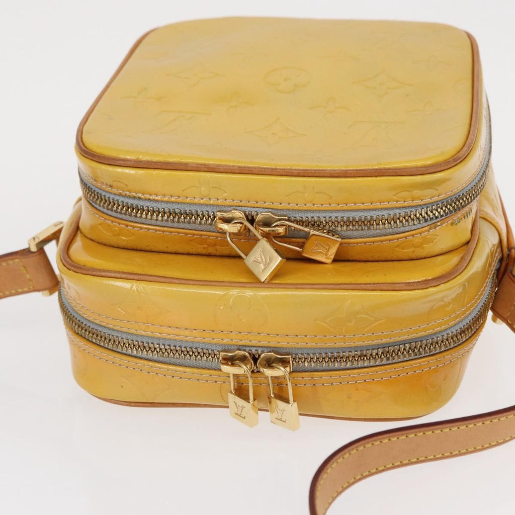 Louis Vuitton Wooster Handbag Monogram Vernis Yellow Patent_Leather Shoulder Bag Bag (Pre-Owned)