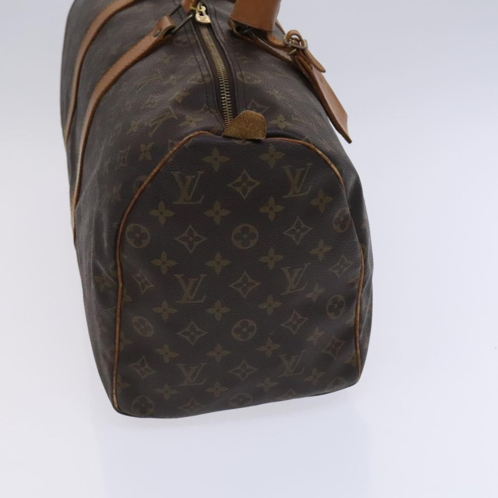 Louis Vuitton Keepall Bag Monogram Canvas Brown Canvas Travel Bag Bag (Pre-Owned)