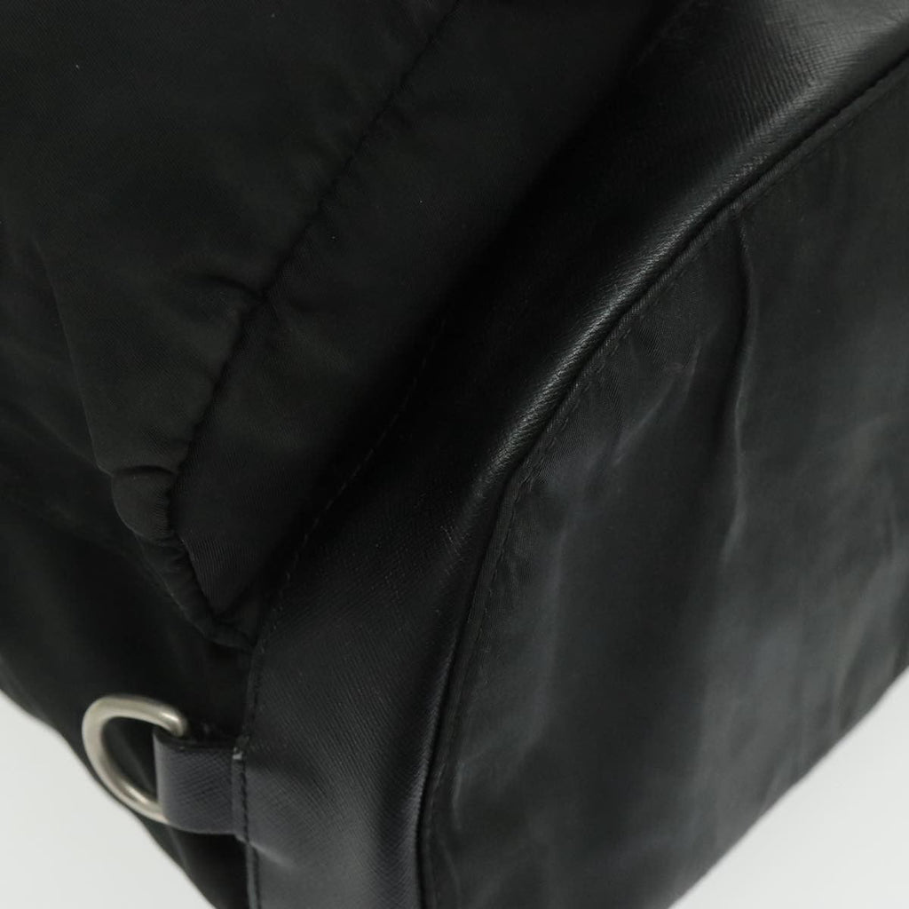 Prada Double Front Pocket Backpack Tessuto Black Nylon Backpack Bag (Pre-Owned)