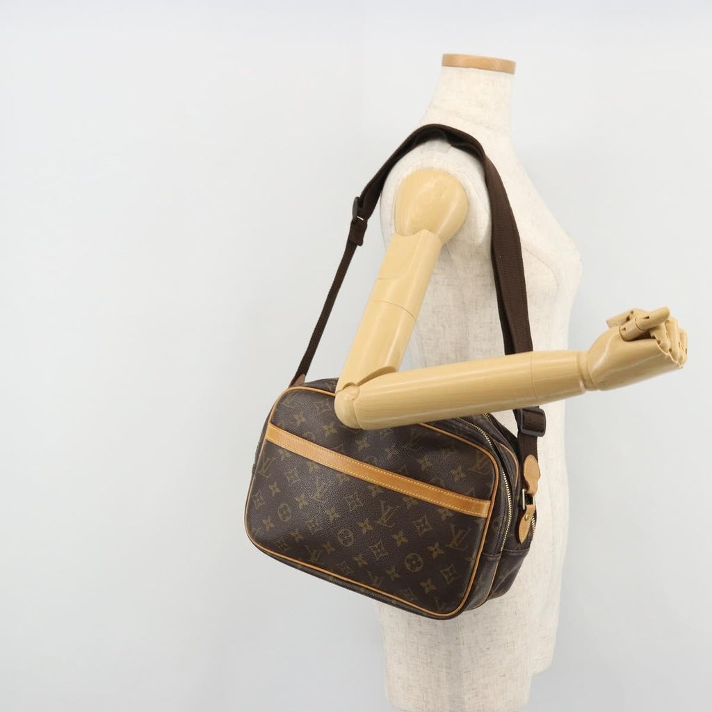 Louis Vuitton Reporter Bag Monogram Canvas Brown Canvas Shoulder Bag Bag (Pre-Owned)