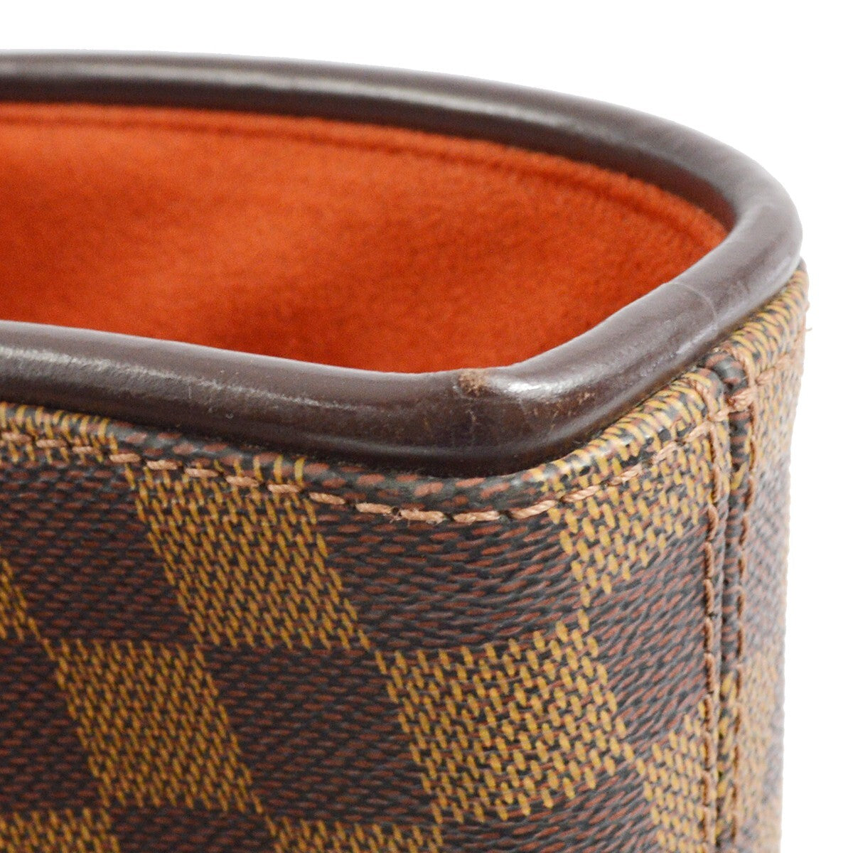 Louis Vuitton Manosque Handbag Damier Brown Canvas Tote Bag Bag (Pre-Owned)