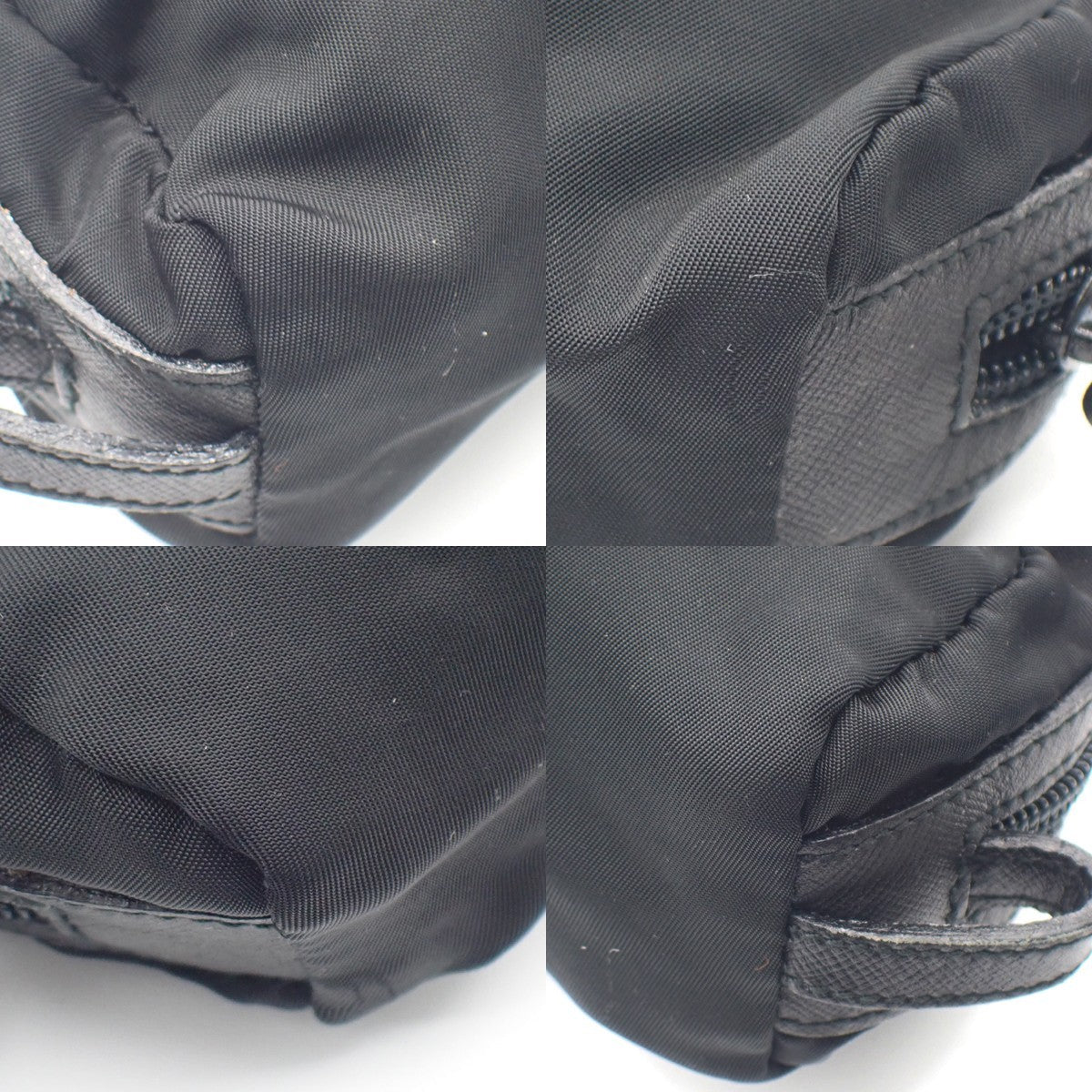 Prada Padded Zip Belt Bag Tessuto Black Nylon Clutche & Pouche Bag (Pre-Owned)