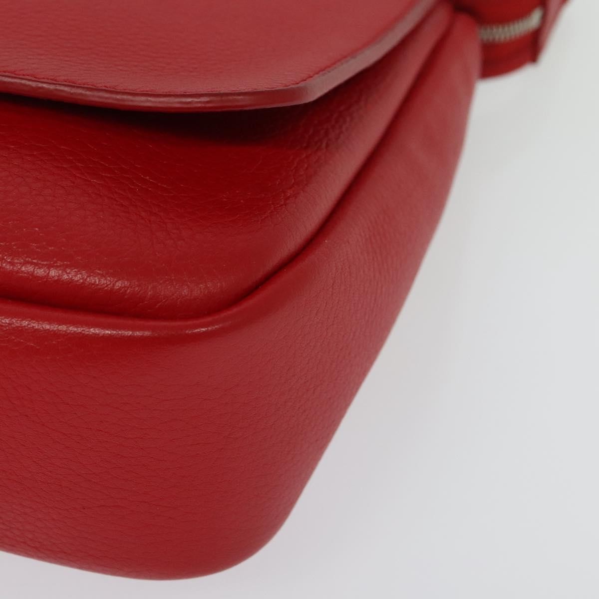 Louis Vuitton Essential Cuir Boheme Handbag Leather Red Leather Shoulder Bag Bag (Pre-Owned)
