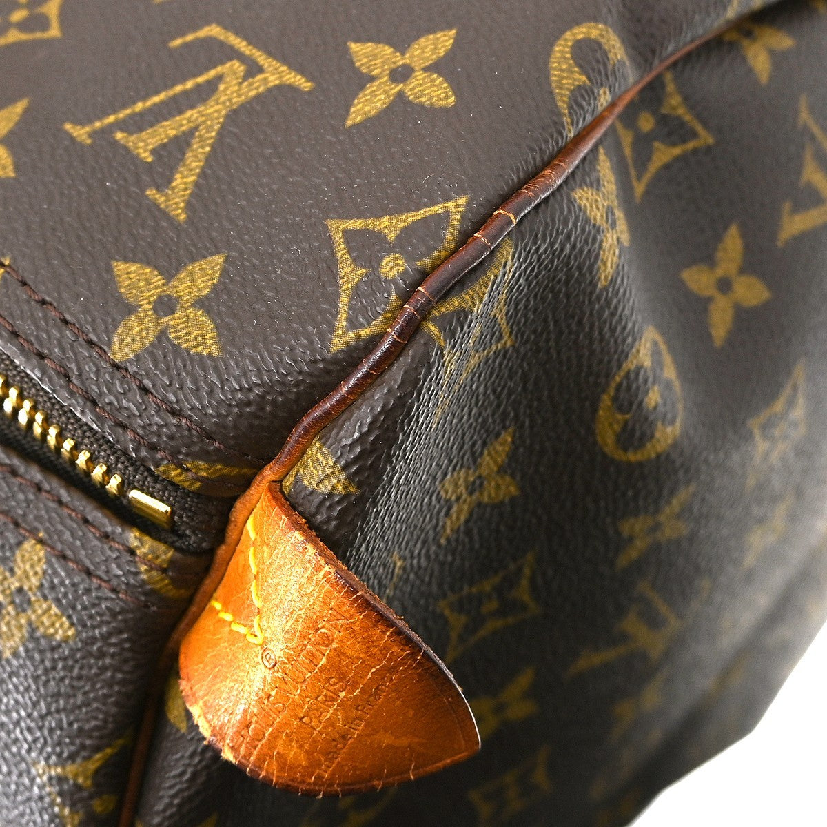 Louis Vuitton Keepall Bag Monogram Canvas Brown Canvas Travel Bag Bag (Pre-Owned)