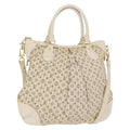 Louis Vuitton Marina Handbag Mini Lin Croisette Beige Canvas Handbag (Pre-Owned)