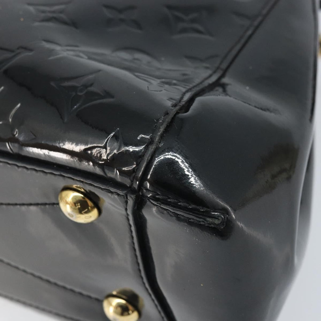 Louis Vuitton Montaigne Handbag Monogram Vernis Black Patent_Leather Handbag (Pre-Owned)