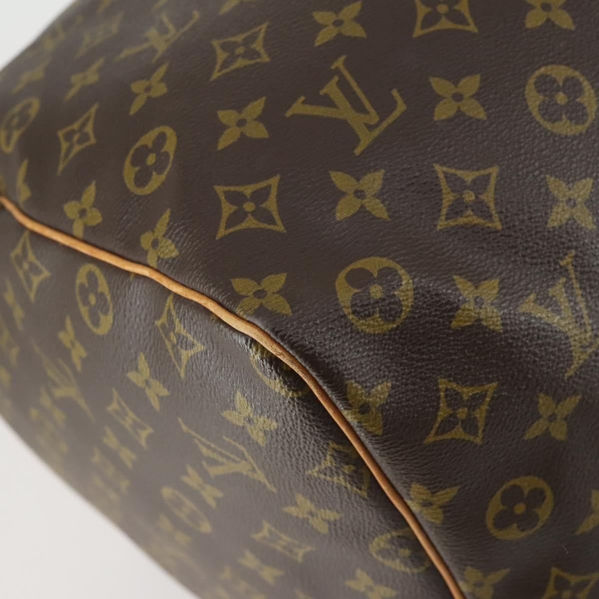 Louis Vuitton Keepall Bag Monogram Canvas Brown Canvas Travel Bag Bag (Pre-Owned)