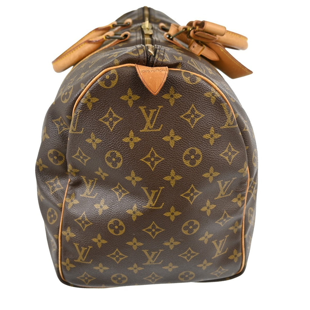 Louis Vuitton Keepall Bag Monogram Canvas Brown Canvas Travel Bag Bag (Pre-Owned)
