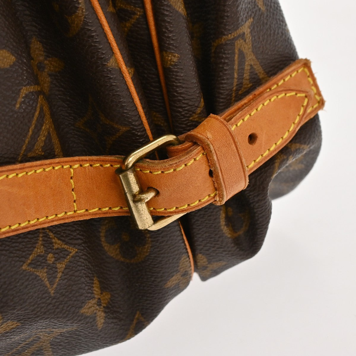 Louis Vuitton Saumur Handbag Monogram Canvas Brown Canvas Shoulder Bag Bag (Pre-Owned)