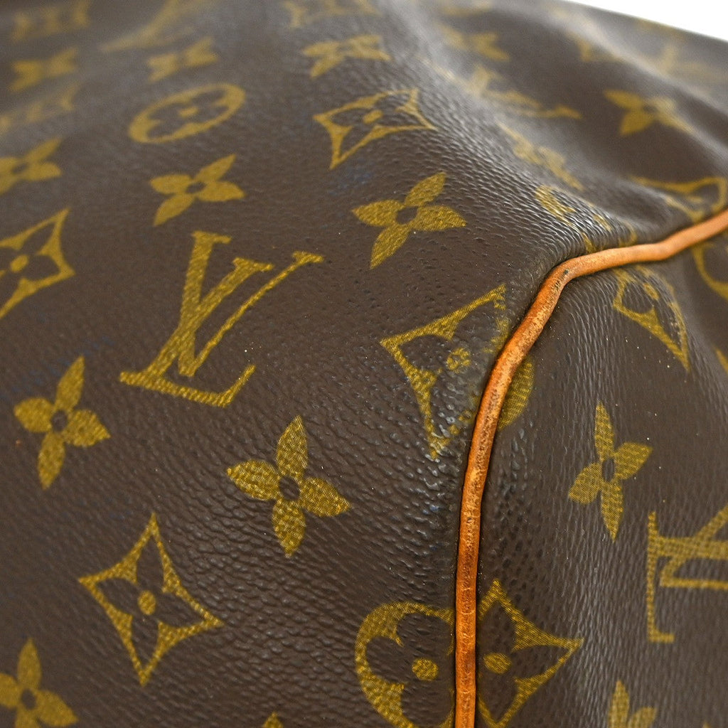 Louis Vuitton Keepall Bag Monogram Canvas Brown Canvas Travel Bag Bag (Pre-Owned)