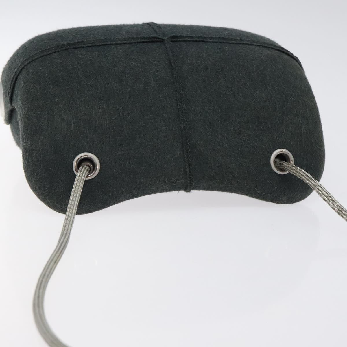 Chanel Millennium Shoulder Bag Felt Gray Synthetic Shoulder Bag Bag (Pre-Owned)
