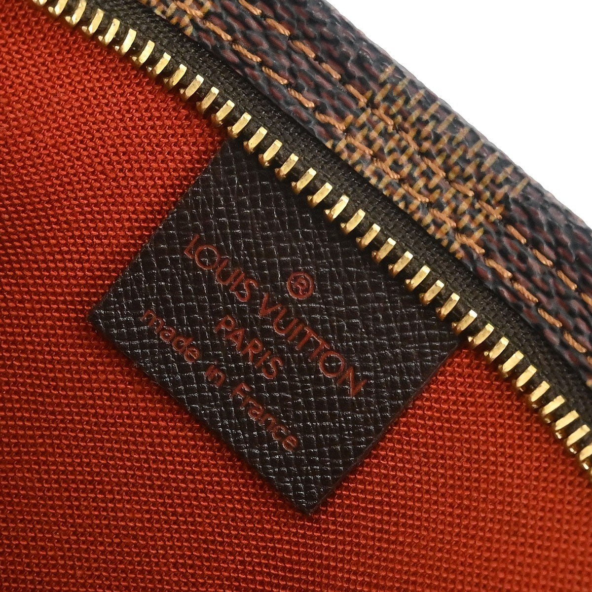Louis Vuitton Trousse Make Up Bag Damier Canvas Brown Canvas Clutche & Pouche Bag (Pre-Owned)