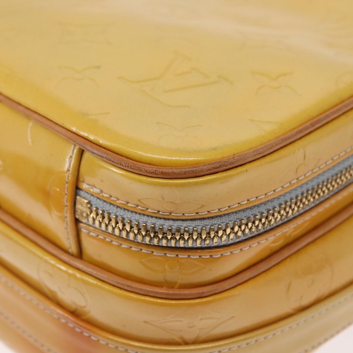 Louis Vuitton Wooster Handbag Monogram Vernis Yellow Patent_Leather Shoulder Bag Bag (Pre-Owned)