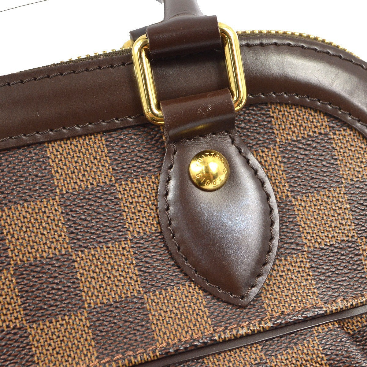 Louis Vuitton Trevi Handbag Damier Brown Canvas Handbag (Pre-Owned)