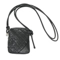 Chanel Cambon Pochette Quilted Leather Black Leather Shoulder Bag Bag (Pre-Owned)
