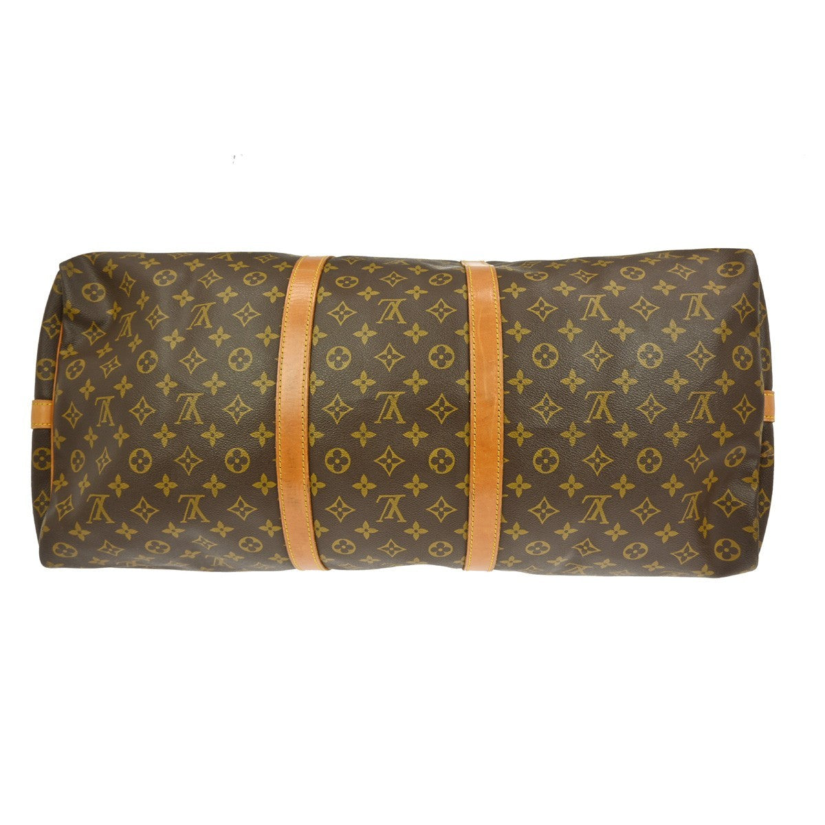 Louis Vuitton Keepall Bandouliere Bag Monogram Canvas Brown Canvas Travel Bag Bag (Pre-Owned)