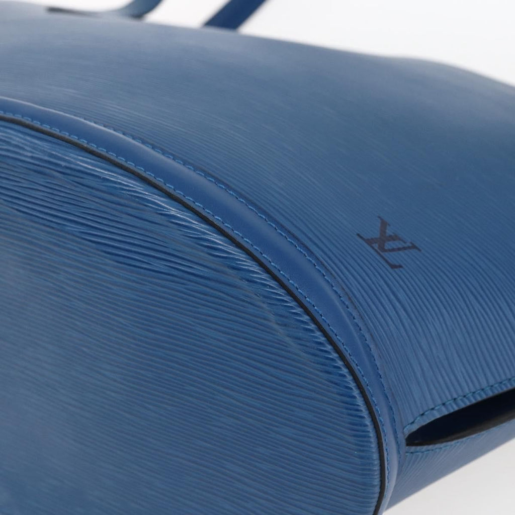 Louis Vuitton Saint Jacques Handbag Epi Leather Blue Leather Shoulder Bag Bag (Pre-Owned)