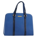 Burberry Vintage Handbag Leather Blue Leather Handbag (Pre-Owned)