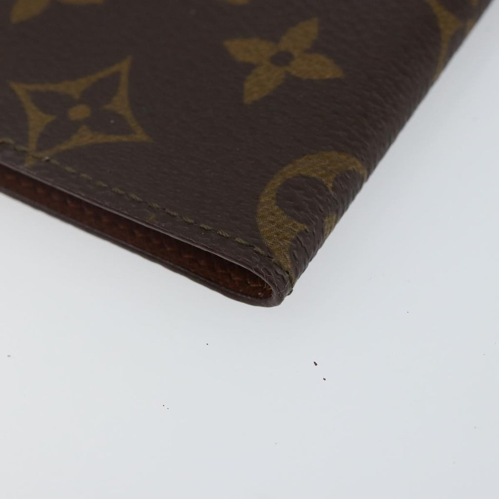 Louis Vuitton Porte Cartes Pression Card Case Monogram Canvas Brown Canvas Card Holders Accessory (Pre-Owned)
