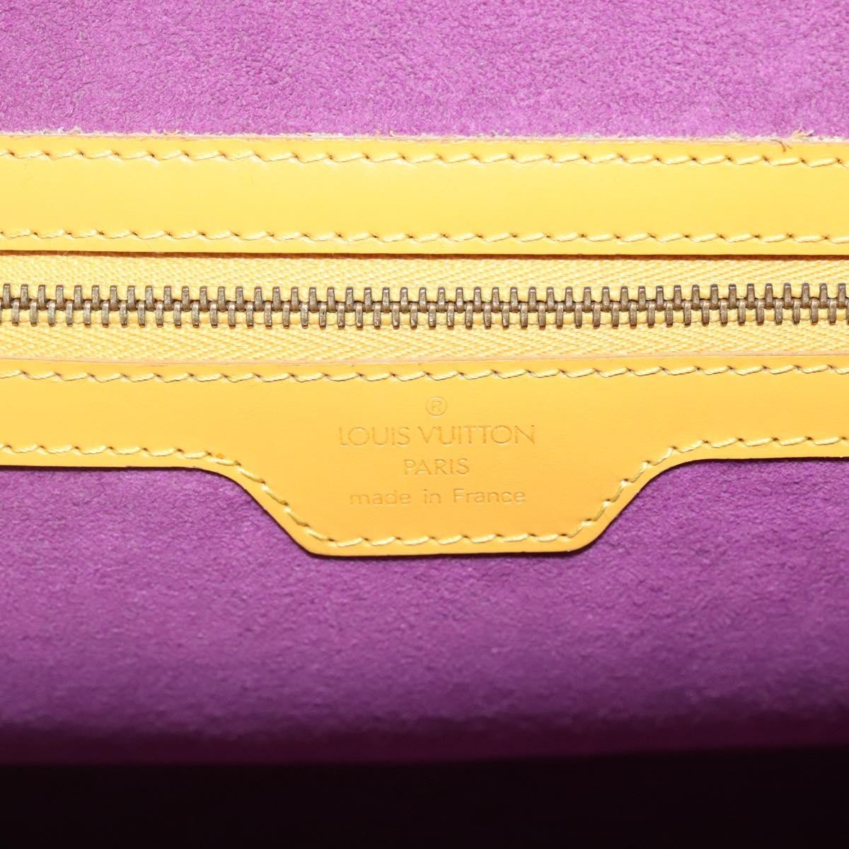 Louis Vuitton Lussac Handbag Epi Leather Yellow Leather Shoulder Bag Bag (Pre-Owned)