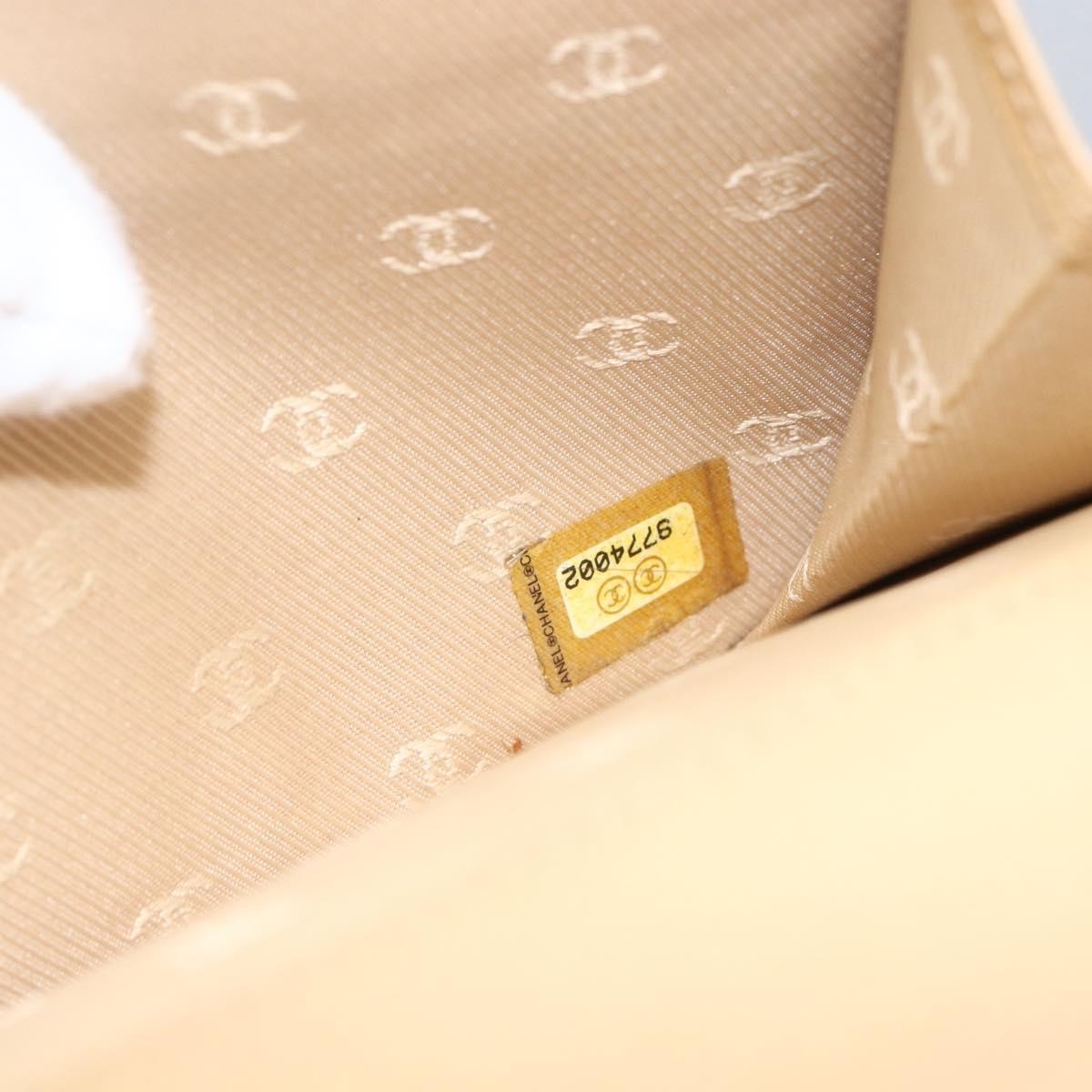 Chanel Coco Bouton Wallet Leather Beige Leather Wallets Accessory (Pre-Owned)