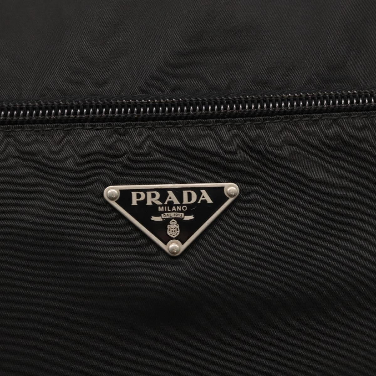 Prada Front Pocket Messenger Bag Tessuto Black Nylon Shoulder Bag Bag (Pre-Owned)