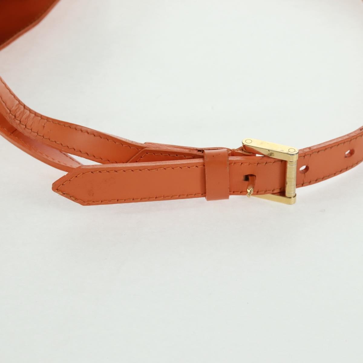 Louis Vuitton Mandara Handbag Epi Leather Orange Leather Shoulder Bag Bag (Pre-Owned)